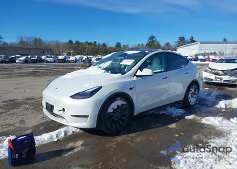 2022 Tesla Model Y Performance Dual Motor All-Wheel Drive из США, поврежденный, VIN 7SAYGDEF7NF456172